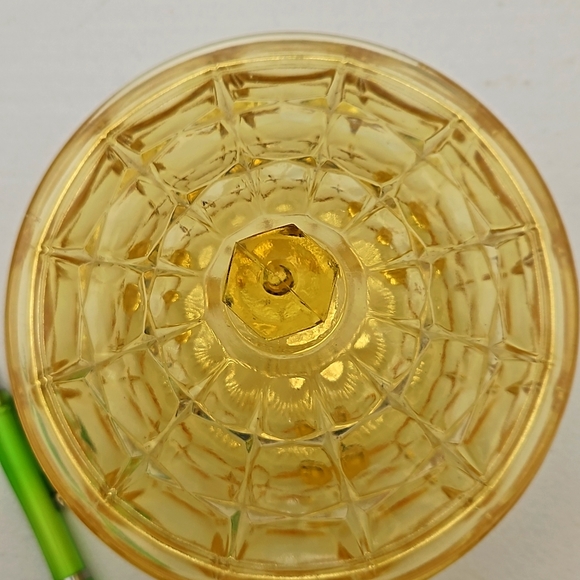 Tiara Exclusive Constellation Yellow Candy Dish w/waffle block design - Picture 3 of 3